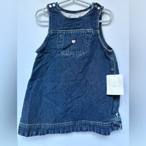 Vintage Liz Claiborne Kids Denim Jumper Dress – Size 2T (NWT)